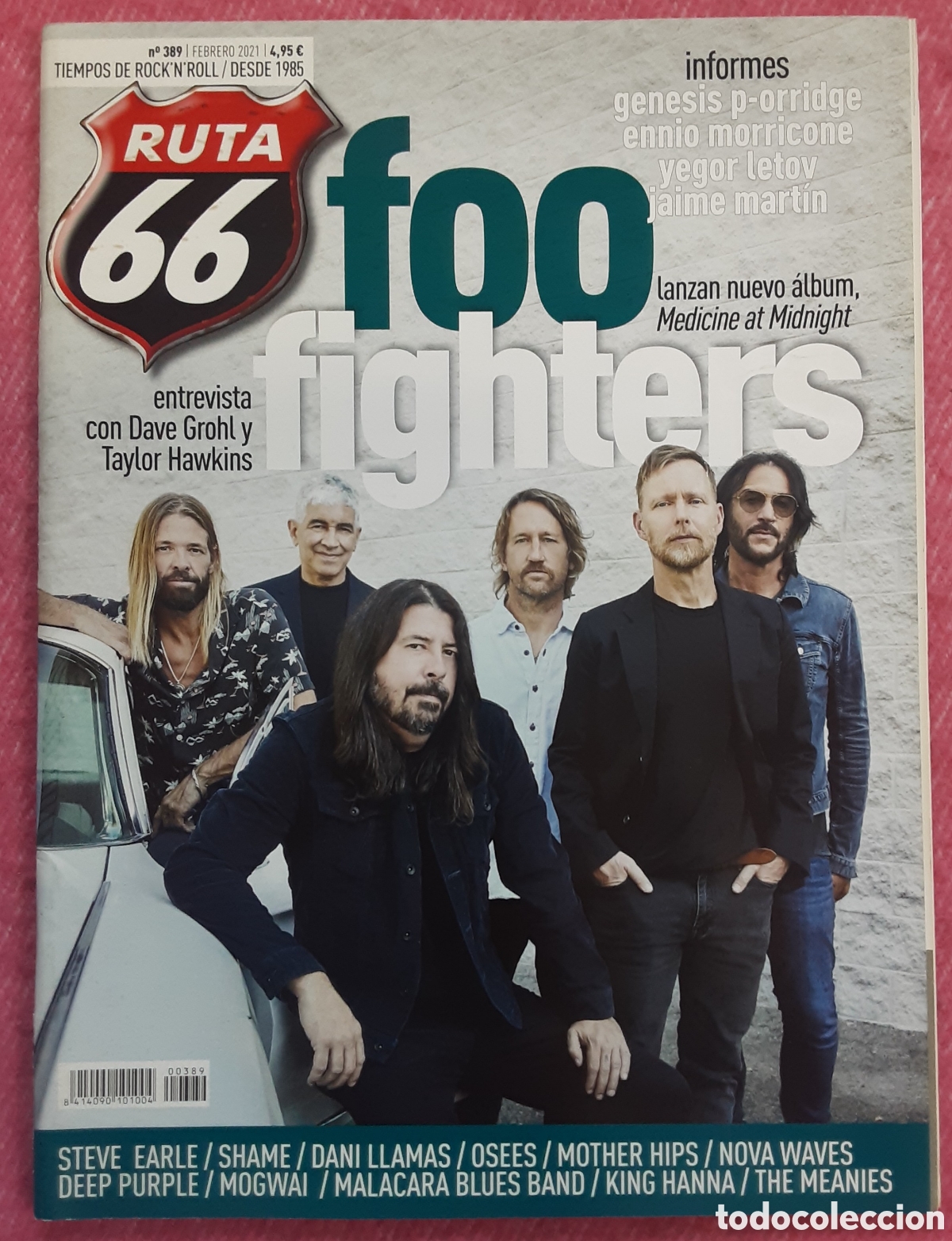 Revistas de m&uacute;sica: Magazine RUTA 66 389 - Foo Fighters / Deep Purple / Ennio Morricone / Dave Grohl / Taylor Hawkins
