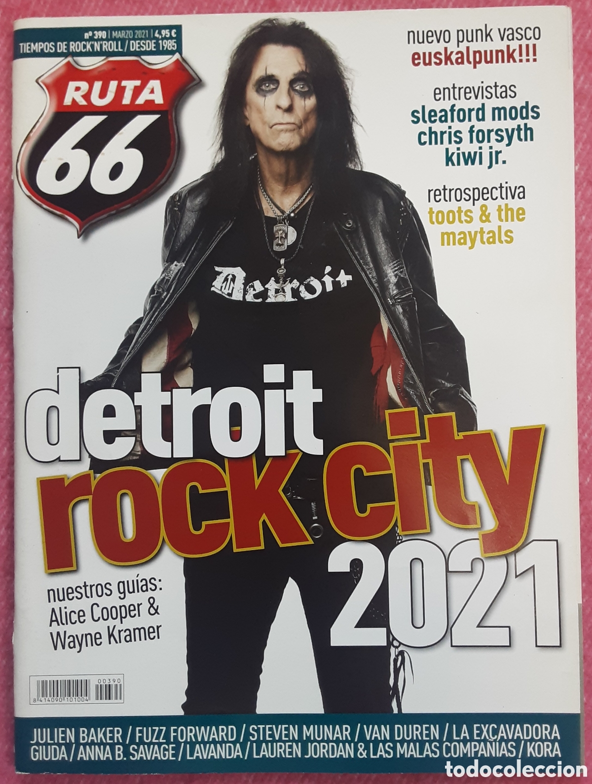Revistas de m&uacute;sica: Magazine RUTA 66 390 - Alice Cooper / Wayne Kramer / Chris Forsyth / Van Duren