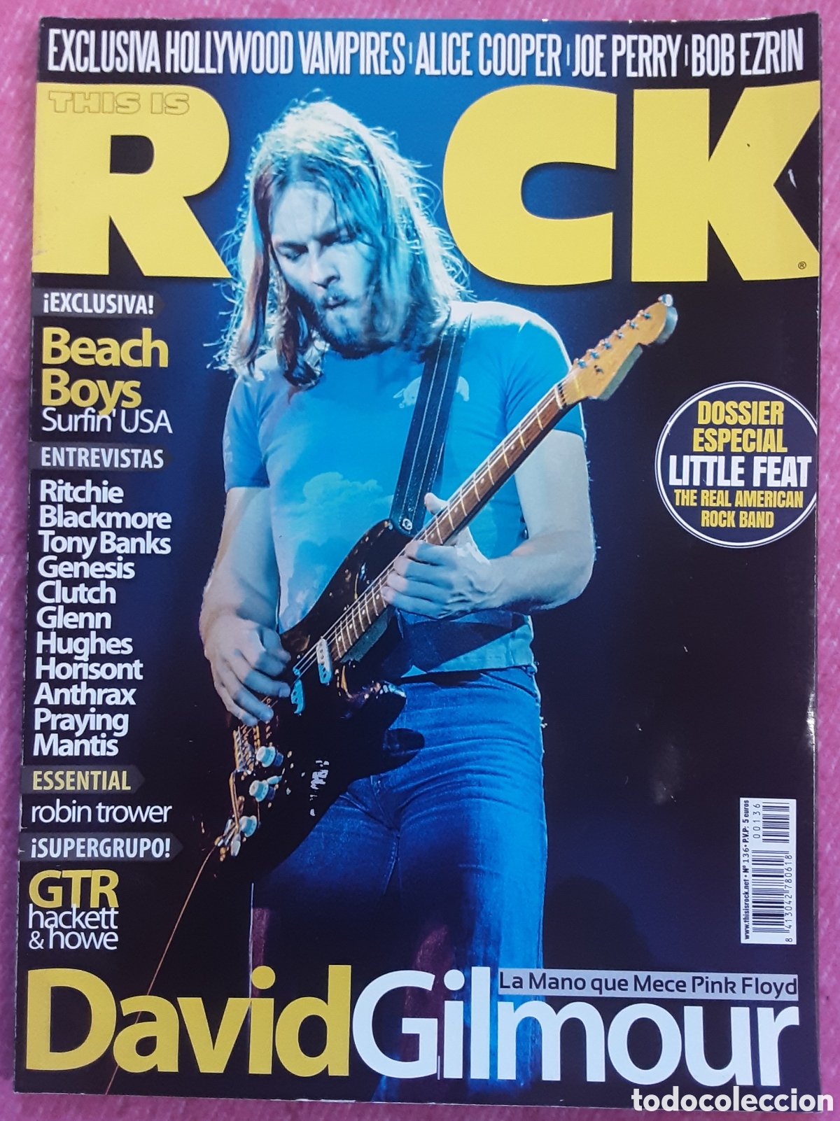 Revistas de m&uacute;sica: Magazine THIS IS ROCK 136 - David Gilmour / Beach Boys / Alice Cooper / Joe Perry / Genesis