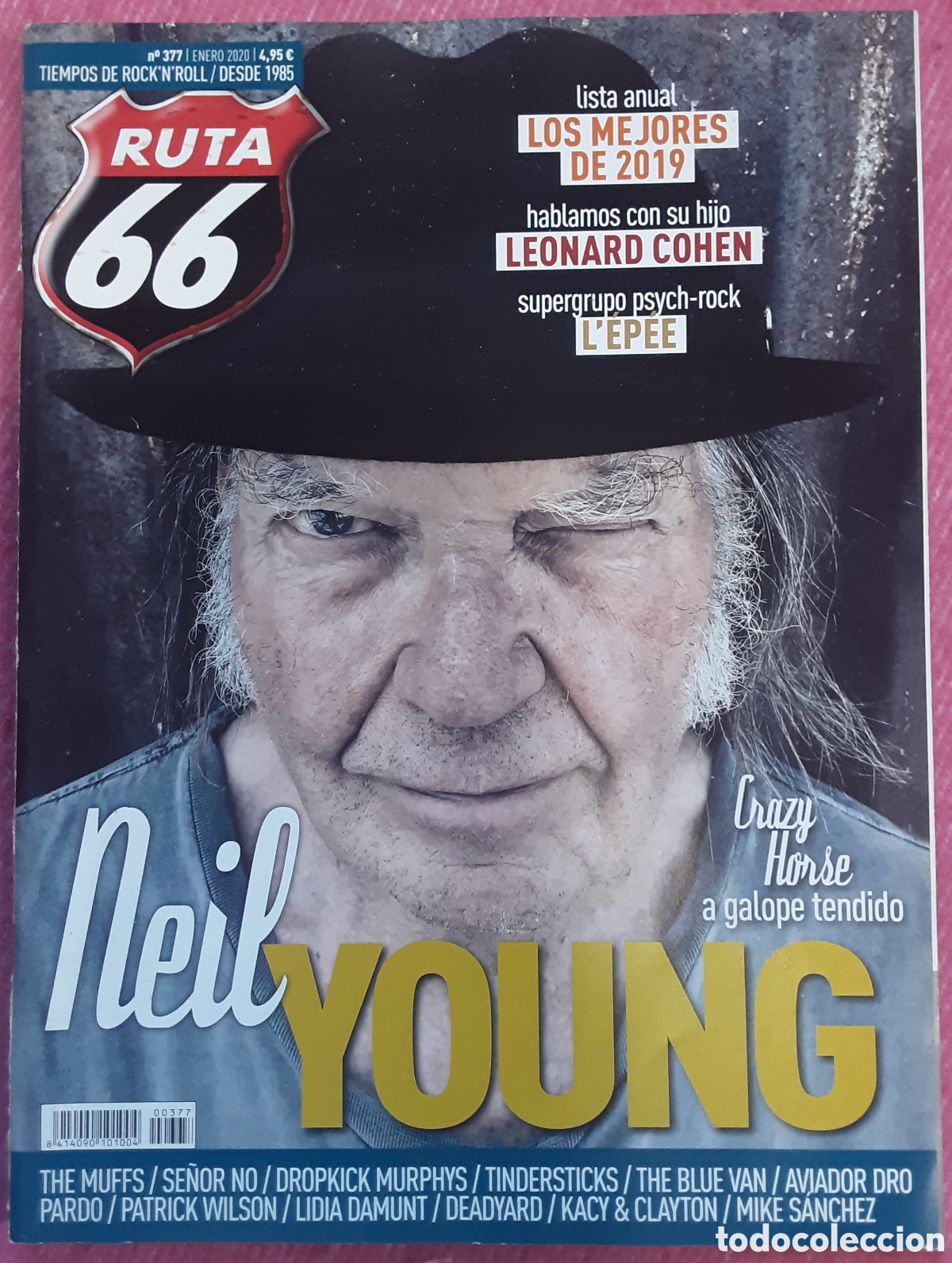 Revistas de m&uacute;sica: Magazine RUTA 66 377 - Neil Young / Leonard Cohen / Tindersticks / Patrick Wilson / Deadyard