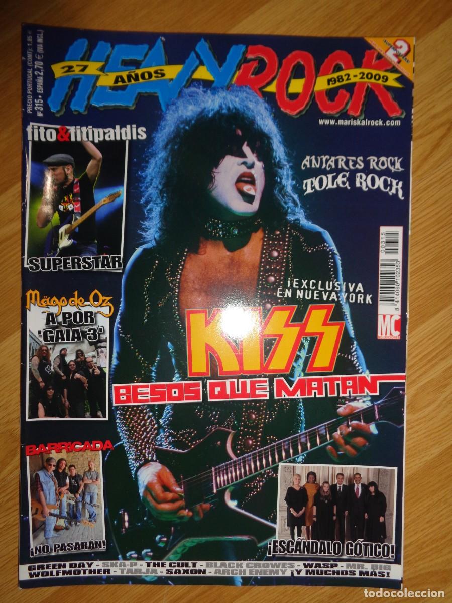 Revistas de m&uacute;sica: REVISTA HEAVY/ROCK N&ordm; 315 (KISS, FITO & FITIPALDIS, MAGO DE OZ...)