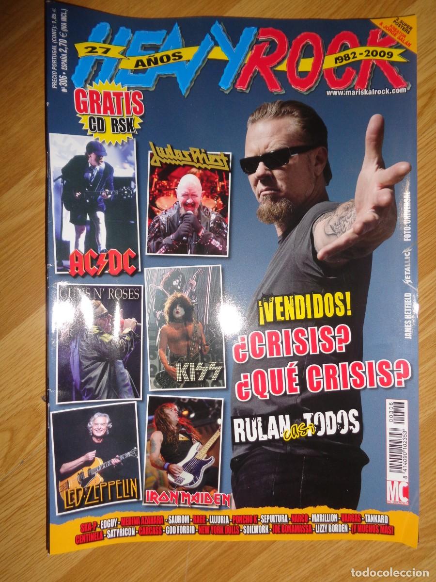 Revistas de m&uacute;sica: REVISTA HEAVY/ROCK N&ordm; 306 (METALLICA, JUDAS PRIEST, AC/DC...)
