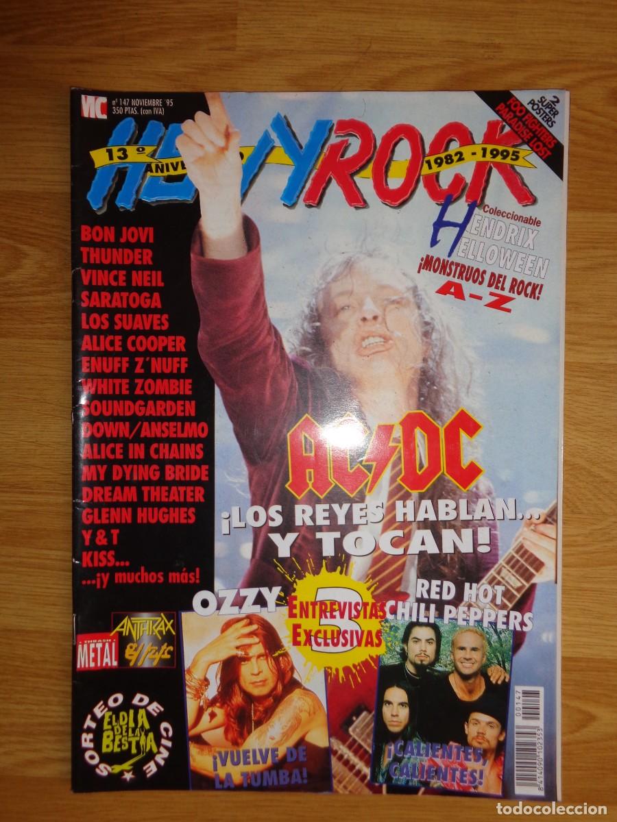 Revistas de m&uacute;sica: REVISTA HEAVY/ROCK N&ordm; 147 (AC/DC, OZZY OSBOURNE, RED HOT CHILLI PEPPERS...)