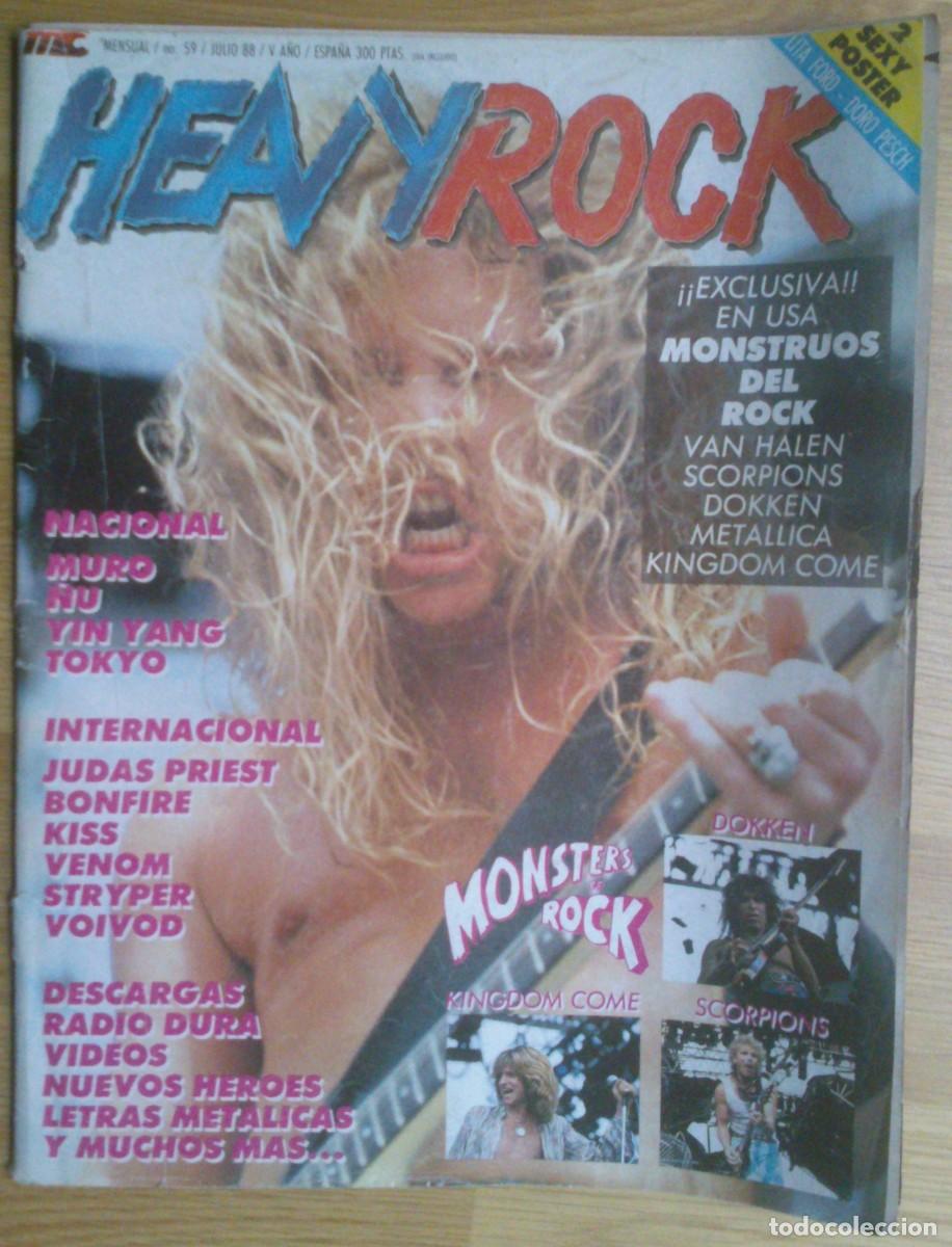 Revistas de m&uacute;sica: REVISTA HEAVY/ROCK N&ordm; 59 (METALLICA, MURO, JUDAS PRIEST...)