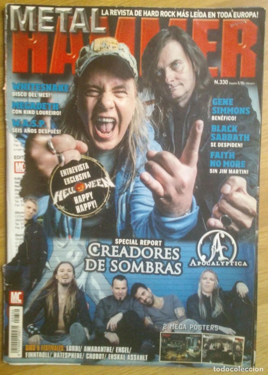 Revistas de m&uacute;sica: REVISTA METAL HAMMER N&ordm; 330 (HELLOWEEN, APOCALYPTICA, MEGADETH...)