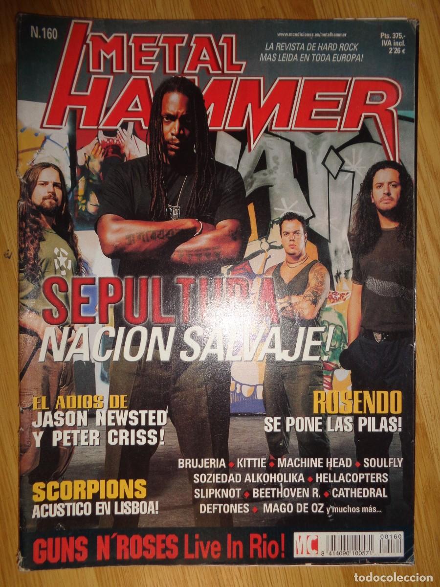 Revistas de m&uacute;sica: REVISTA METAL HAMMER N&ordm; 160 (SEPULTURA, ROSENDO, GUNS'N'ROSES...)