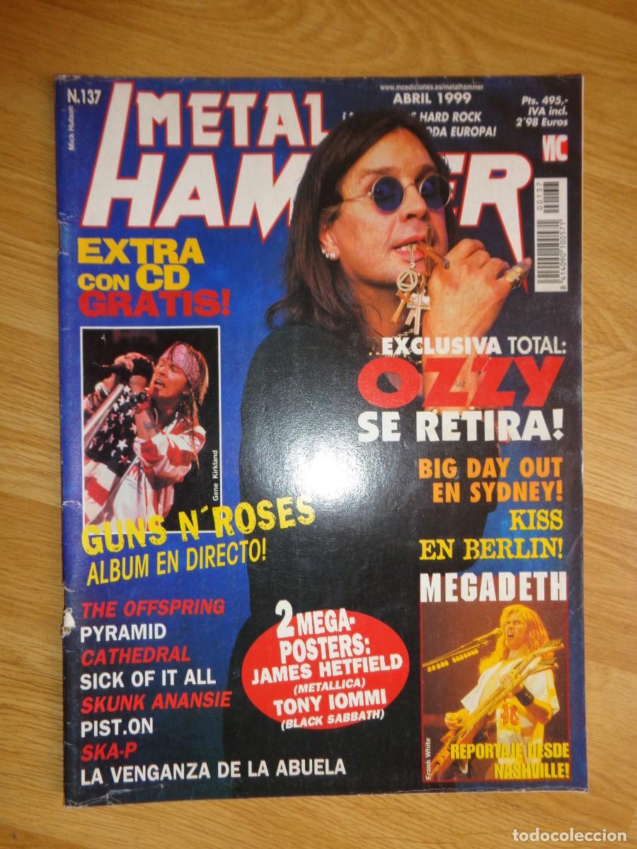 Revistas de m&uacute;sica: REVISTA METAL HAMMER N&ordm; 137 (OZZY OSBOURNE, GUNS'N'ROSES, MEGADETH...)