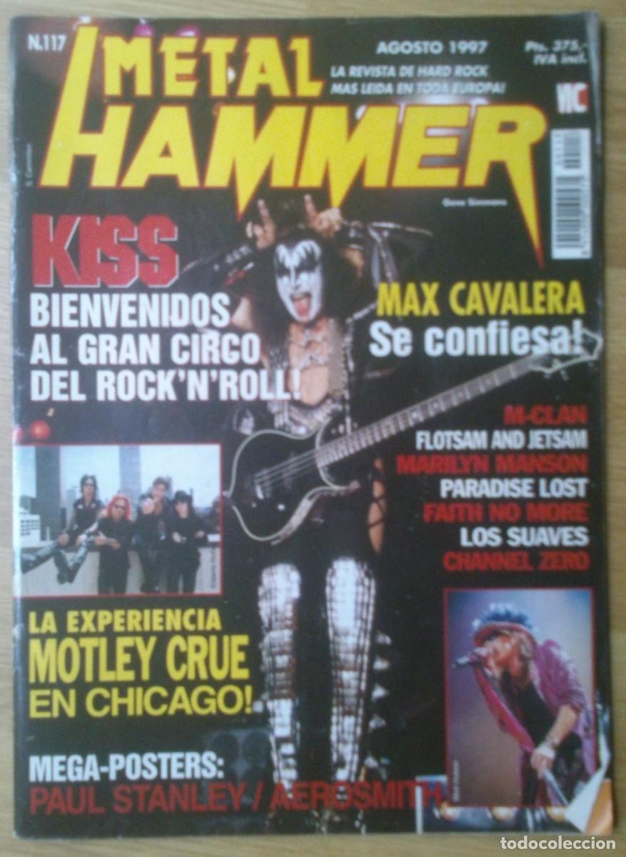 Revistas de m&uacute;sica: REVISTA METAL HAMMER N&ordm; 117 (KISS, MOTLEY CRUE, MAX CAVALERA...)
