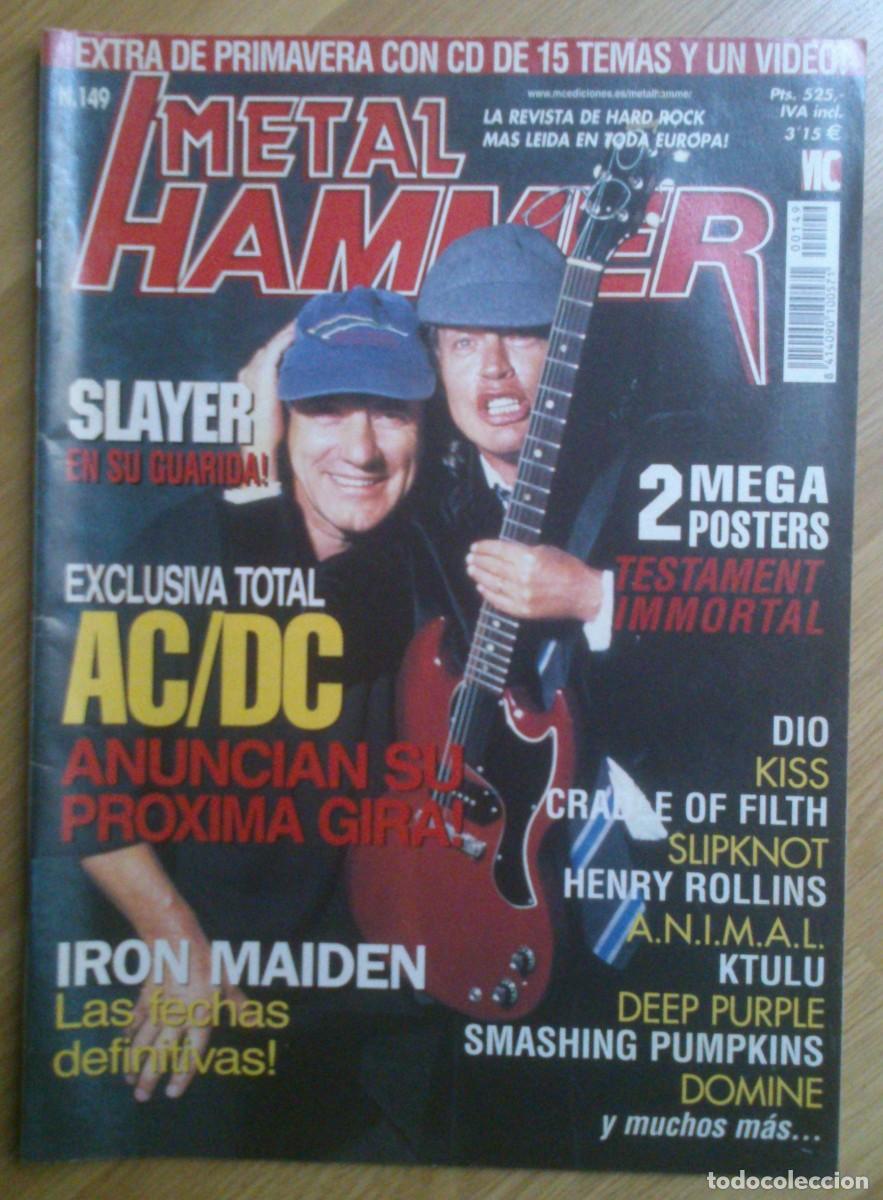 Revistas de m&uacute;sica: REVISTA METAL HAMMER N&ordm; 149 (AC/DC, SLAYER, IRON MAIDEN...)