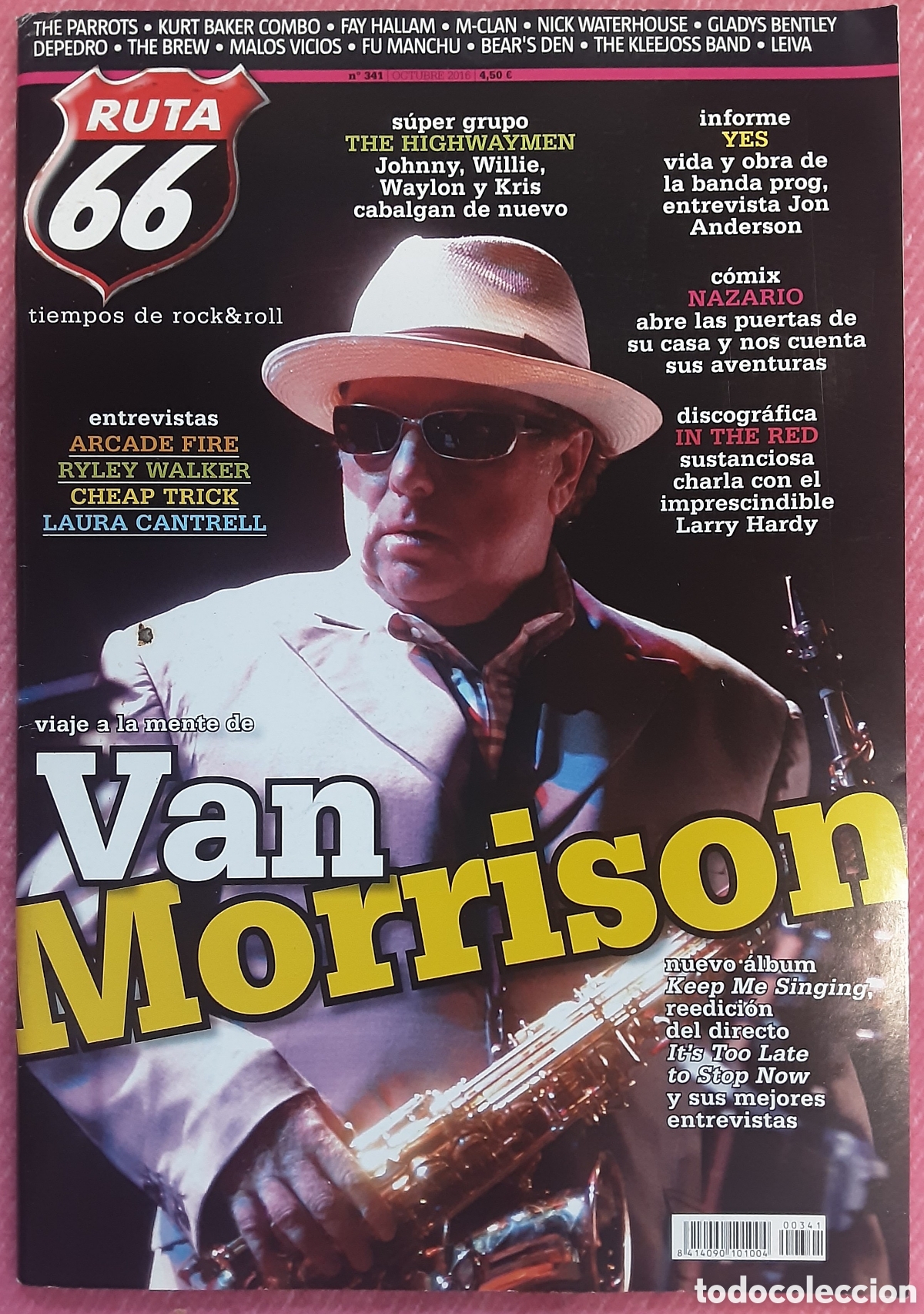 Revistas de m&uacute;sica: Magazine RUTA 66 341 - Van Morrison / The Highwaymen / Ryley Walker / Nick Waterhouse