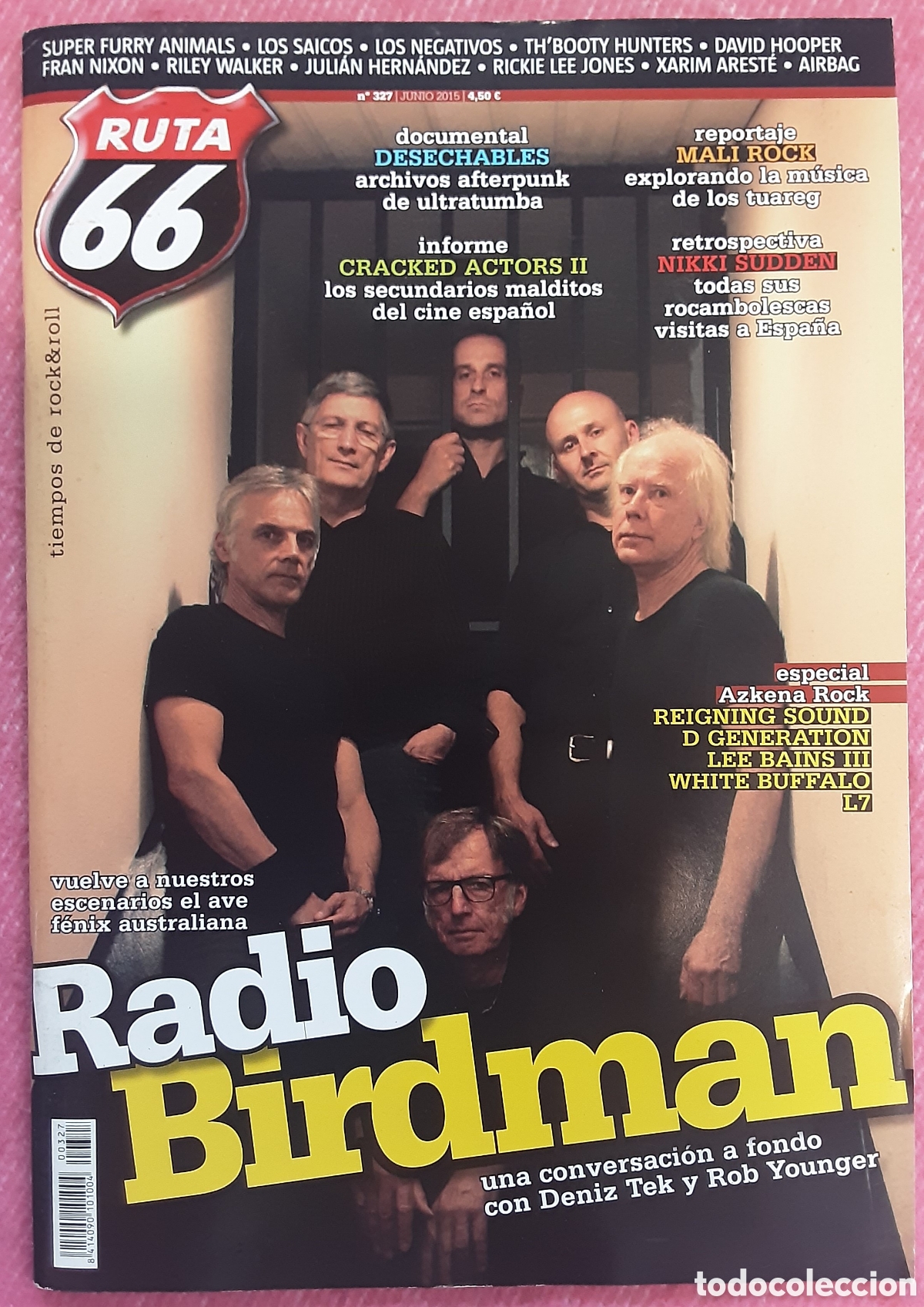Revistas de m&uacute;sica: Magazine RUTA 66 327 - Radio Birdman / Desechables / Nikki Sudder / White Buffalo / David Hooper