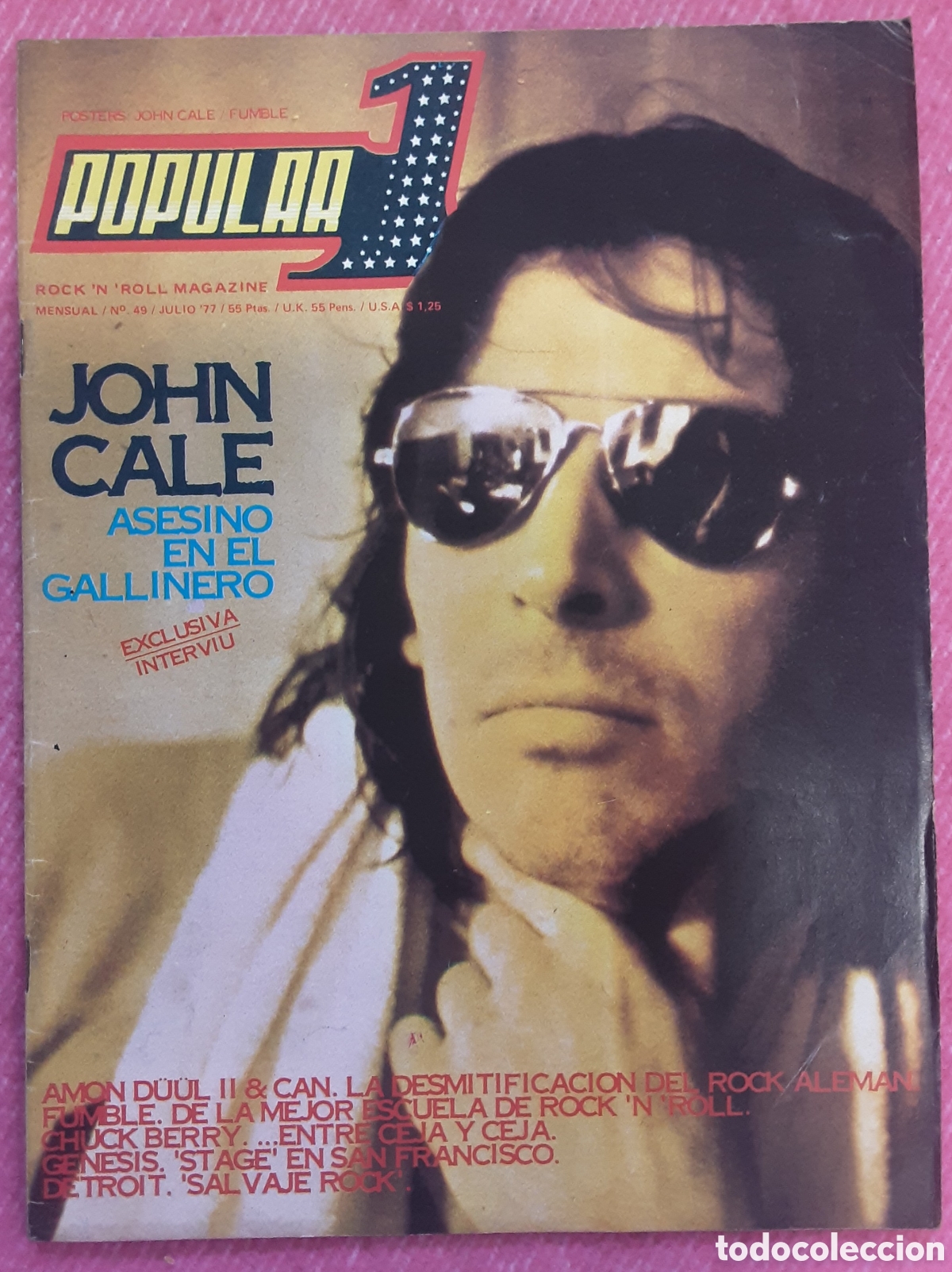 Revistas de m&uacute;sica: Magazine POPULAR 1 49 - John Cale / Chuck Berry / Genesis / Detroit