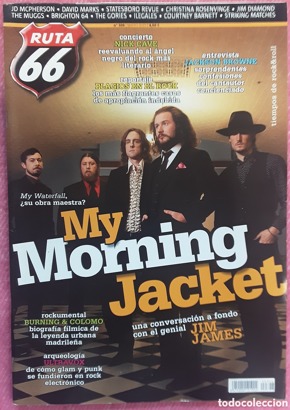 Revistas de m&uacute;sica: Magazine RUTA 66 326 - My Morning Jacket / Jim James / Nick Cave / Jim Diamond / Jackson Browne