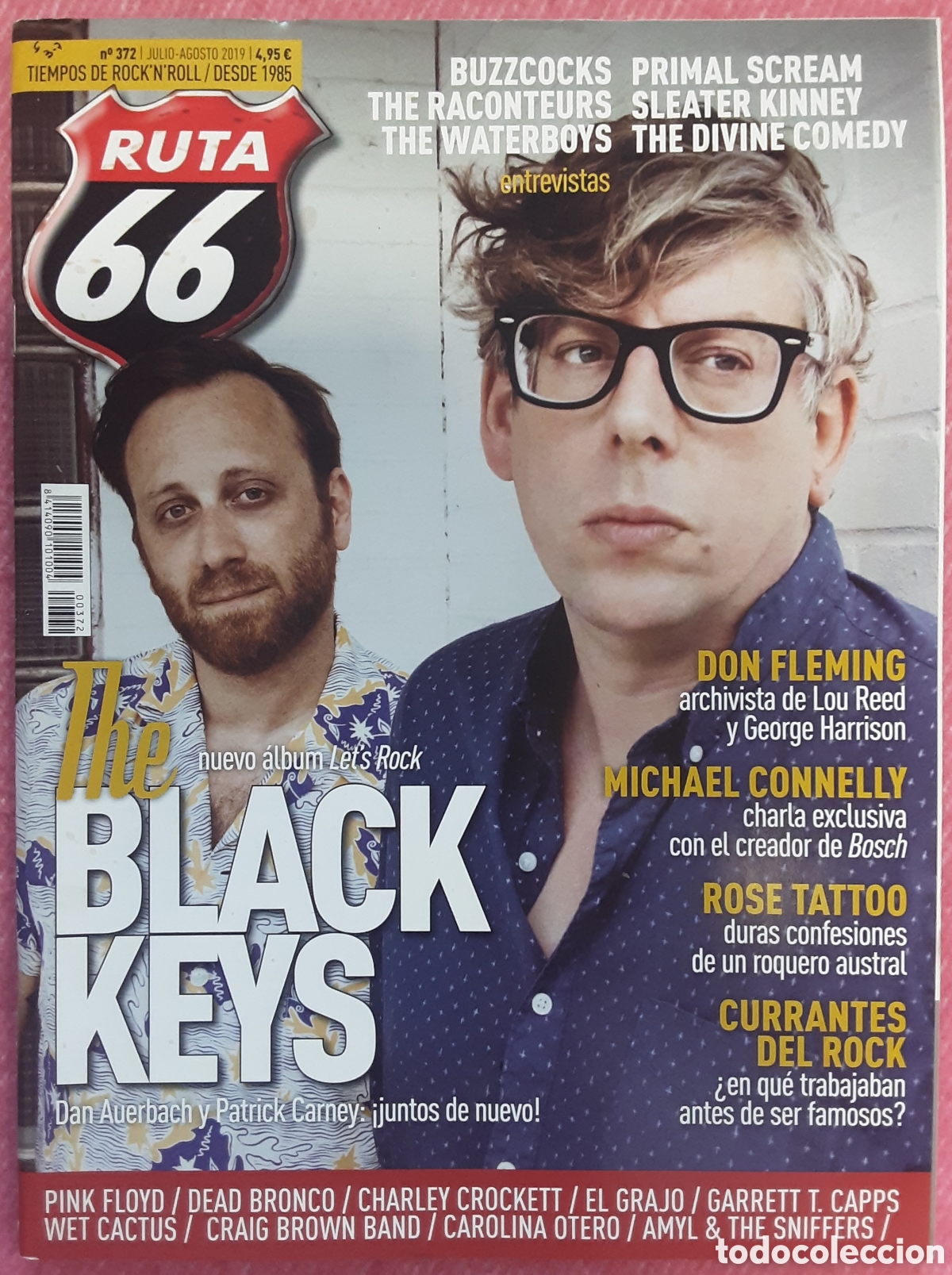 Revistas de m&uacute;sica: Magazine RUTA 66 372 - The Black Keys / Pink Floyd / Primal Scream / Michael Connelly