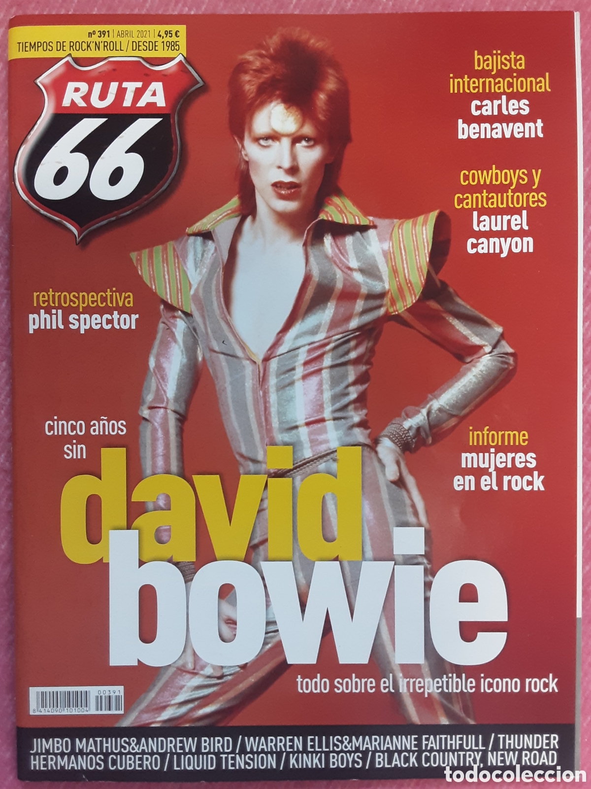 Revistas de m&uacute;sica: Magazine RUTA 66 391 - David Bowie / Phil Spector / Carles Benavent / Laurel Canyon