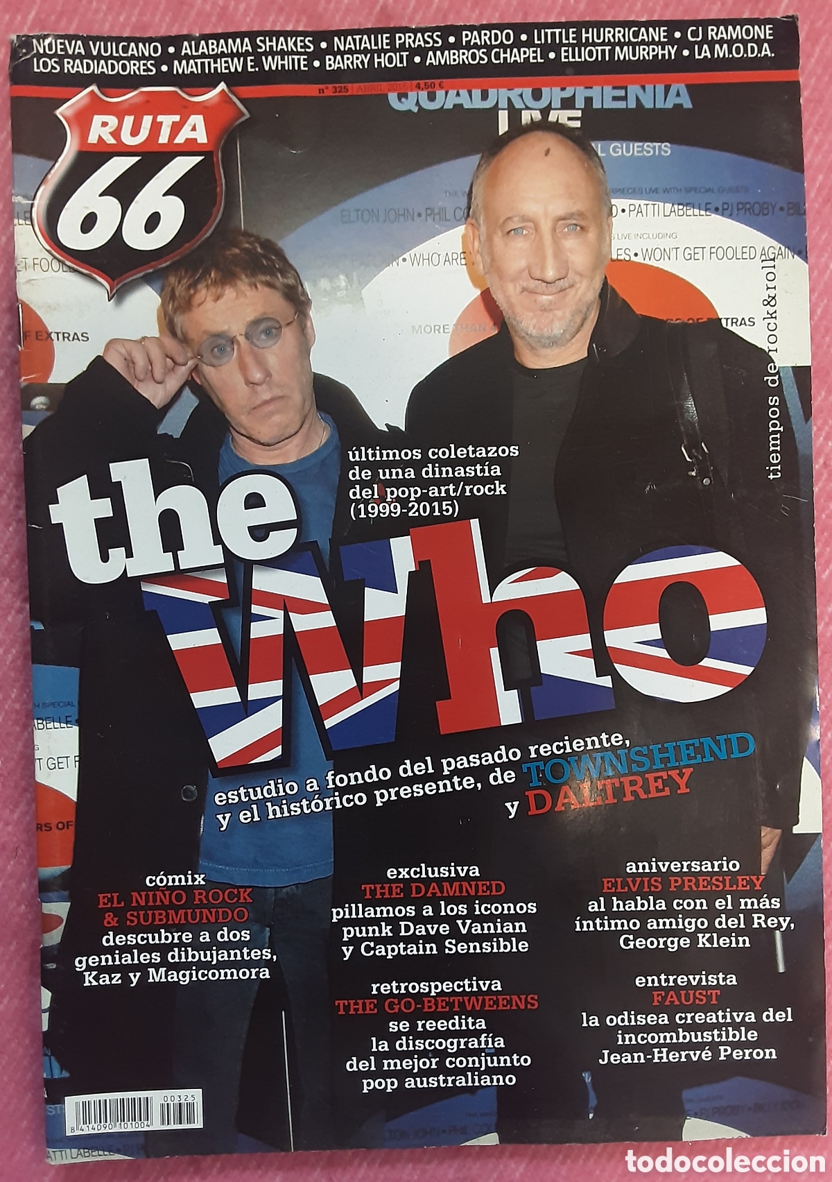 Revistas de m&uacute;sica: Magazine RUTA 66 325 - The Who / Elvis Presley / Faust / The Damned / Elliott Murphy