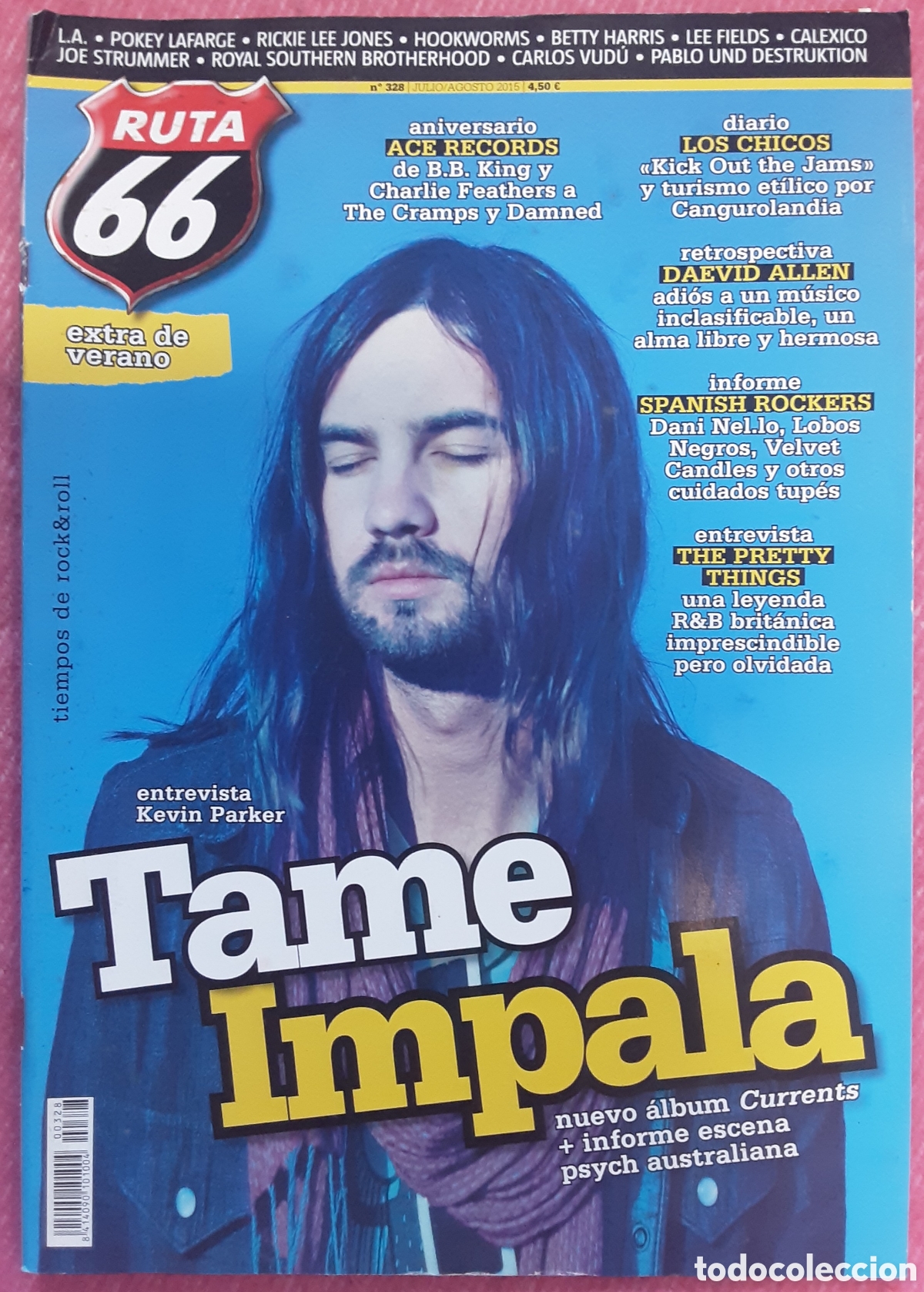 Revistas de m&uacute;sica: Magazine RUTA 66 328 - Tame Impala / The Pretty Things / Daevid Allen / Joe Strummer