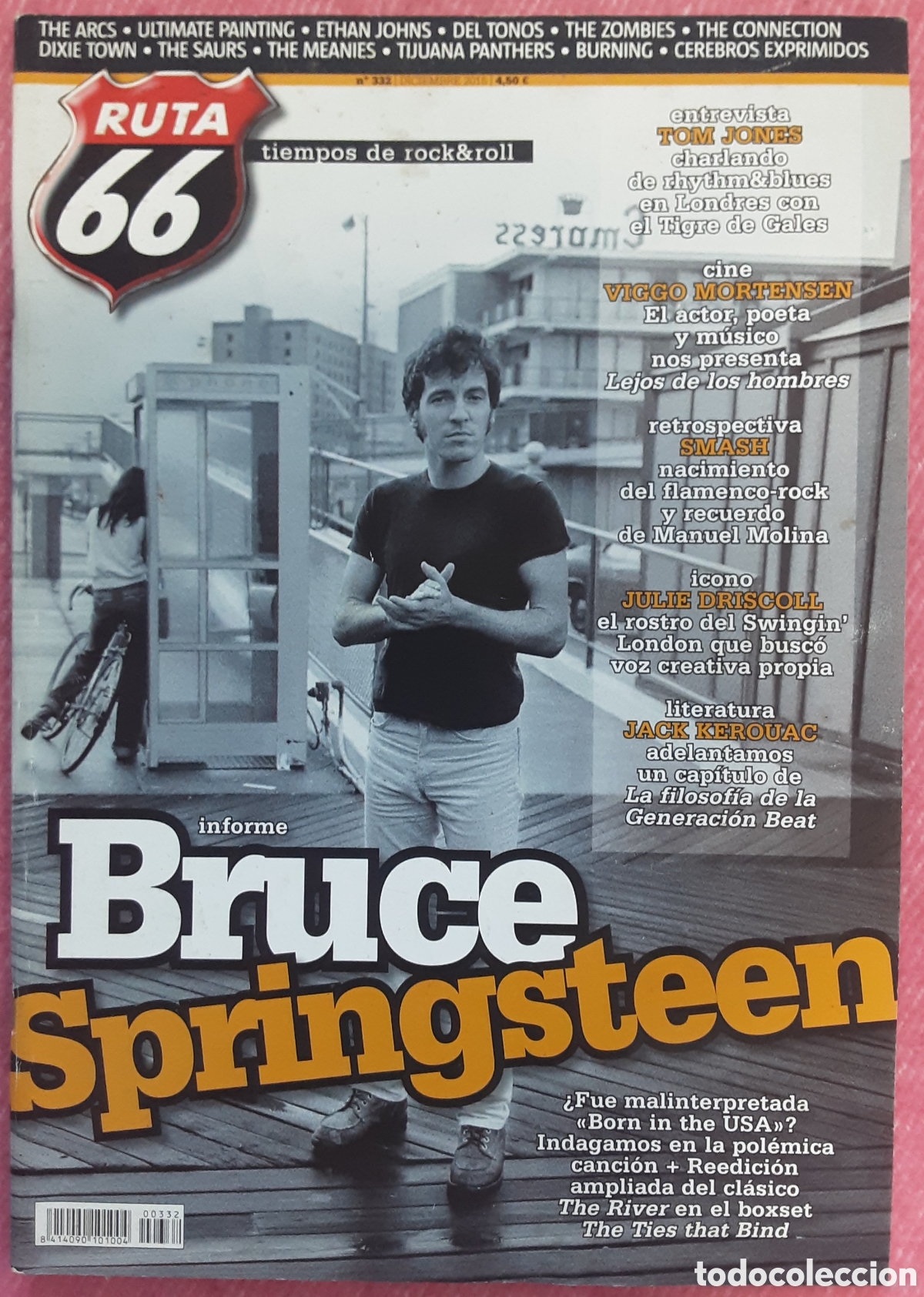 Revistas de m&uacute;sica: Magazine RUTA 66 332 - Bruce Springsteen / Tom Jones / Viggo Mortensen / Smash / Julie Driscoll
