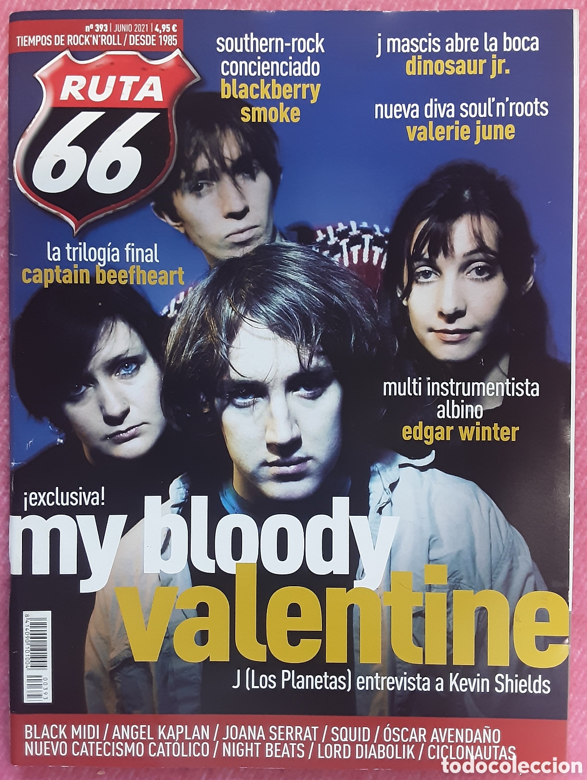 Revistas de m&uacute;sica: Magazine RUTA 66 393 - My Bloody Valentine / Blackberry Smoke / Valerie June / Angel Kaplan