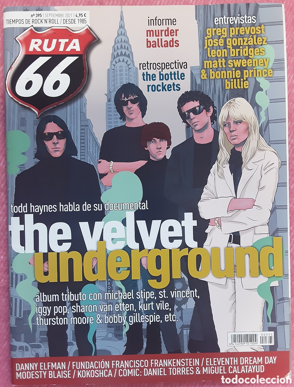 Revistas de m&uacute;sica: Magazine RUTA 66 395 - The Velvet Underground / Leon Bridges / Matt Sweeney / Iggy Pop