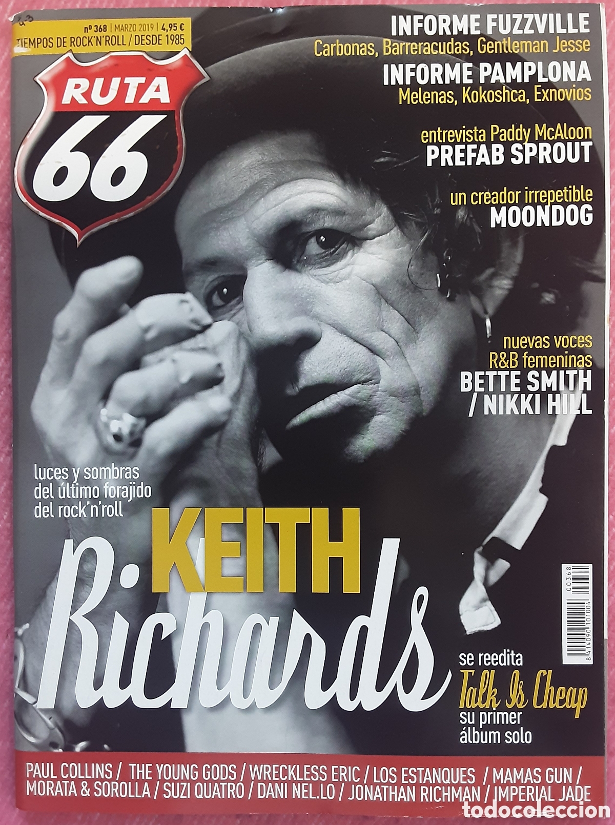Revistas de m&uacute;sica: Magazine RUTA 66 368 - Keith Richards / Bette Smith / Nikki Hill / Paul Collins / Jonathan Richman