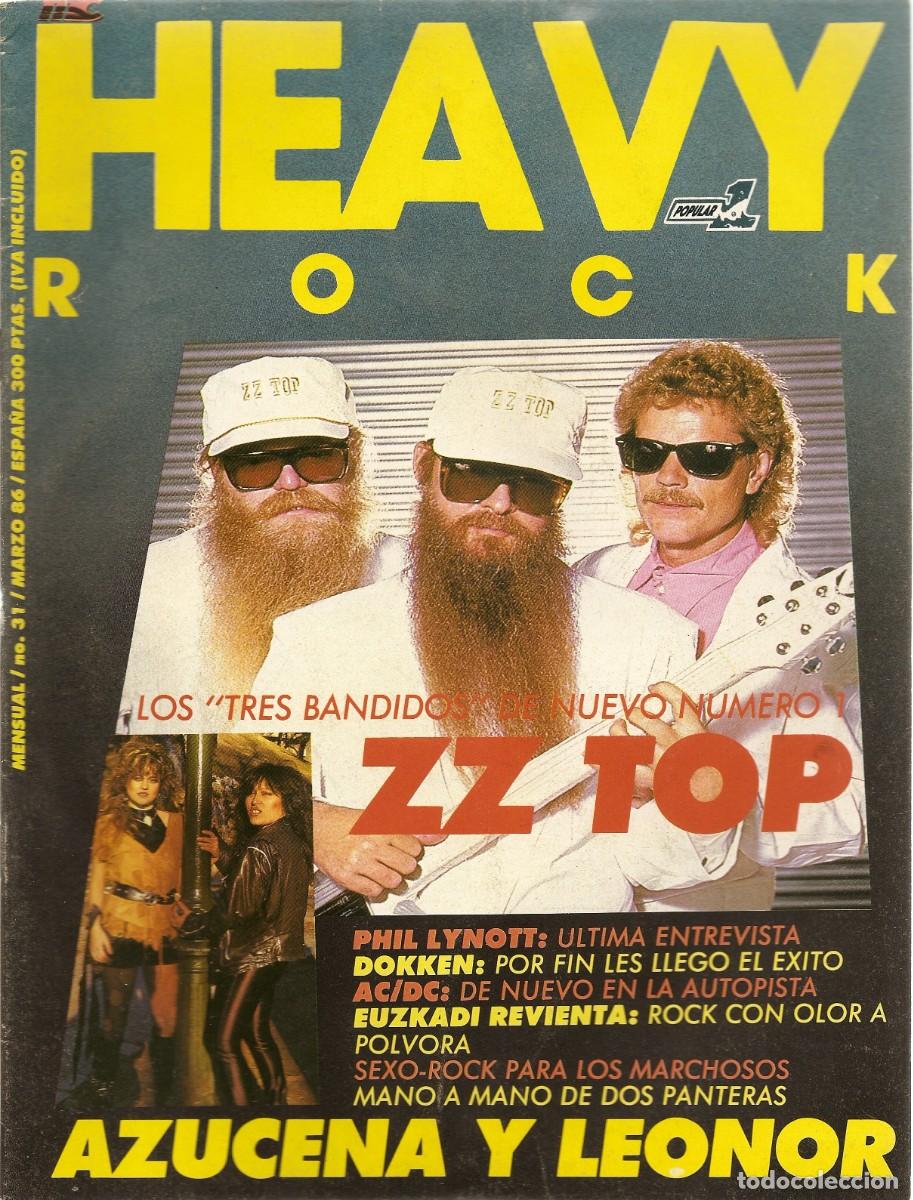 Revistas de m&uacute;sica: Revista Heavy Rock Numero 31 ZZ Top