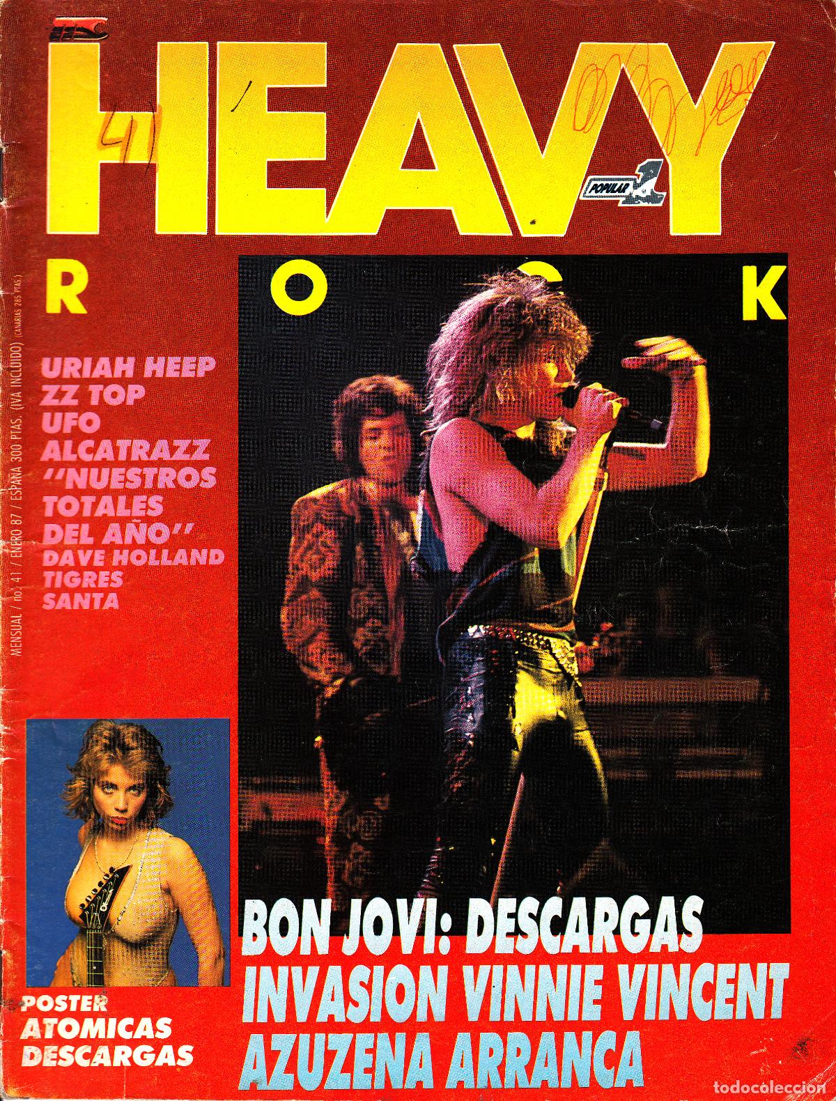 Revistas de m&uacute;sica: Revista Heavy Rock Numero 41 Bon Jovi