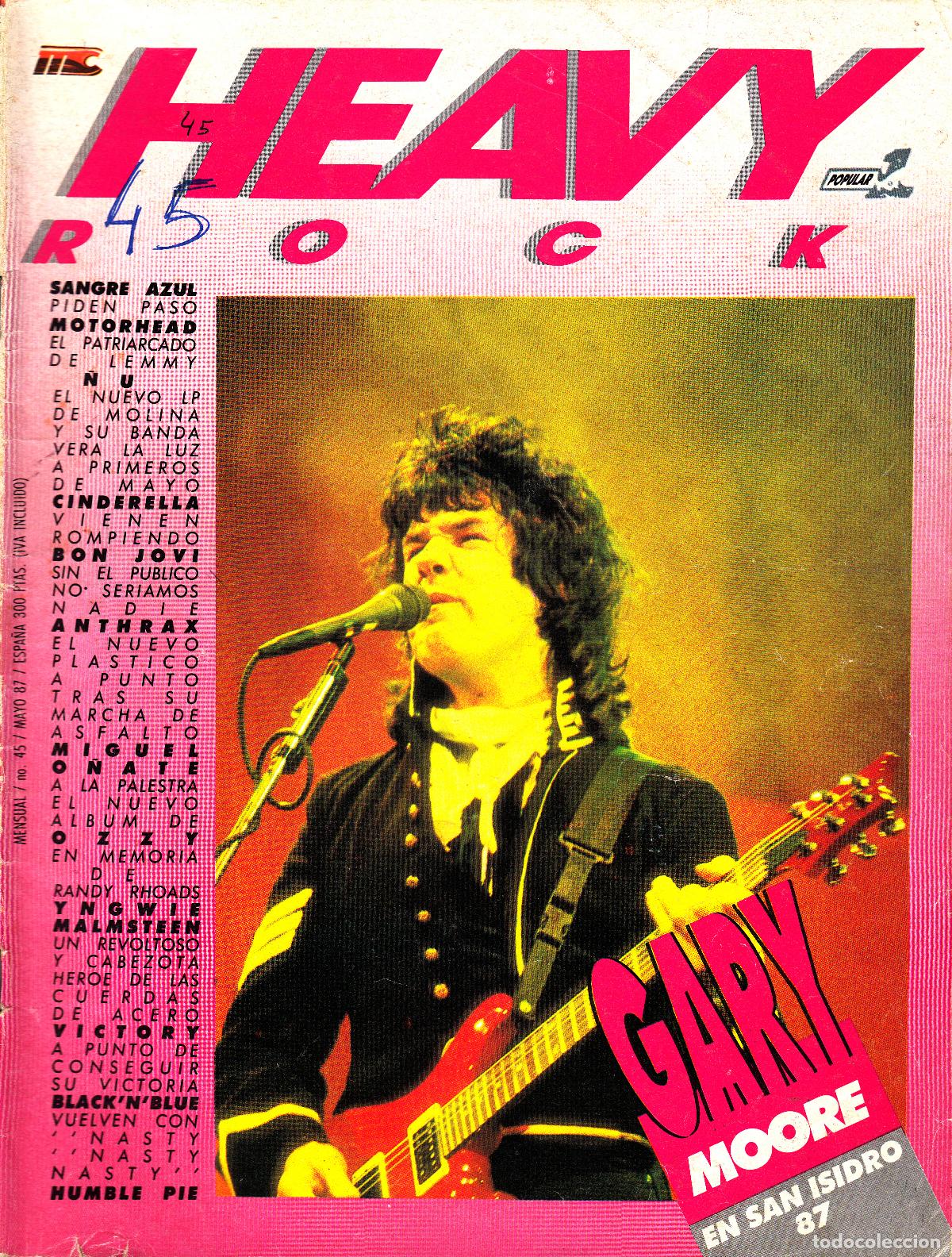 Revistas de m&uacute;sica: Revista Heavy Rock Numero 45 Gary Moore