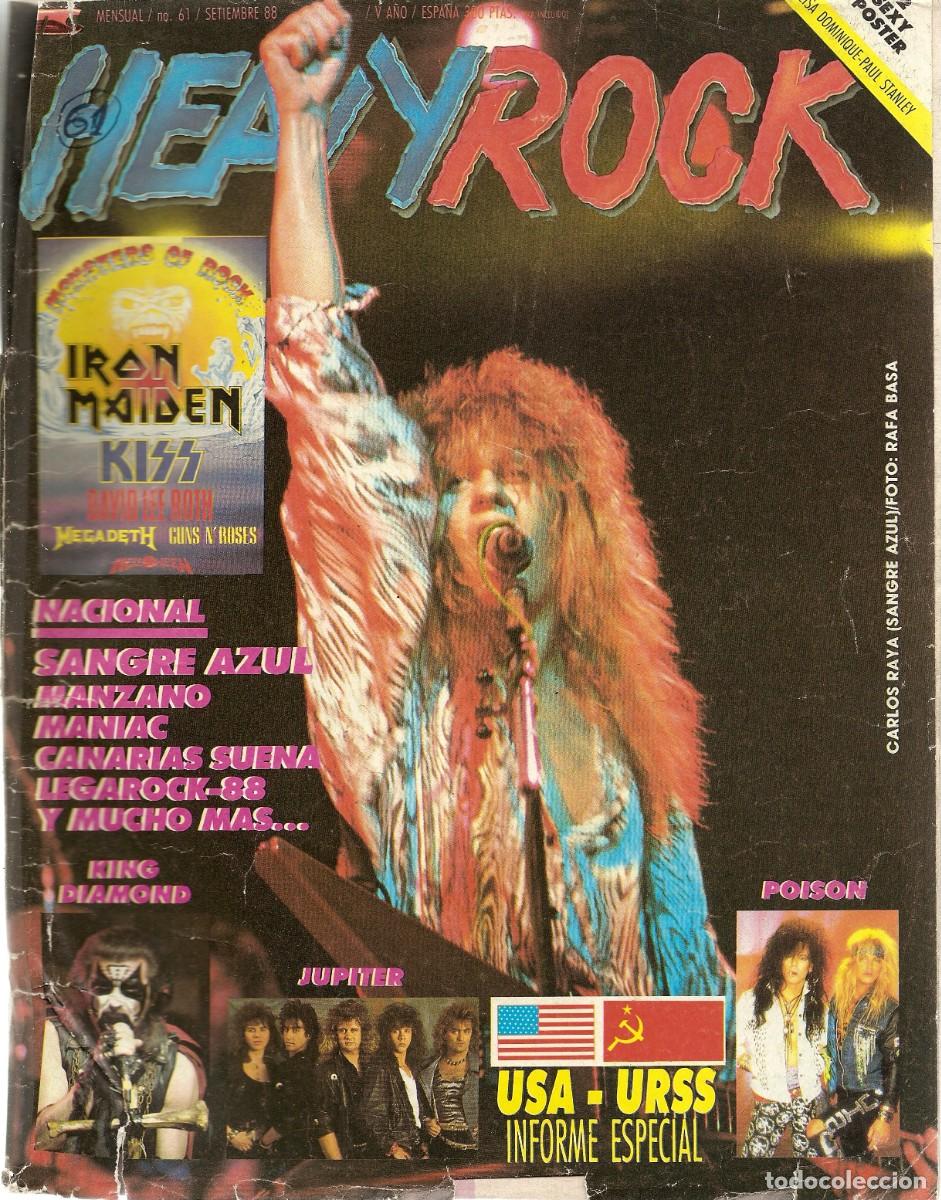 Revistas de m&uacute;sica: Sangre Azul. USA-URSS Informe especial con poster de Paul Stanley (Kiss)