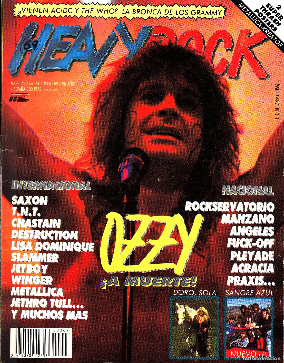Revistas de m&uacute;sica: Revista Heavy Rock Numero 69 Ozzy Osbourne