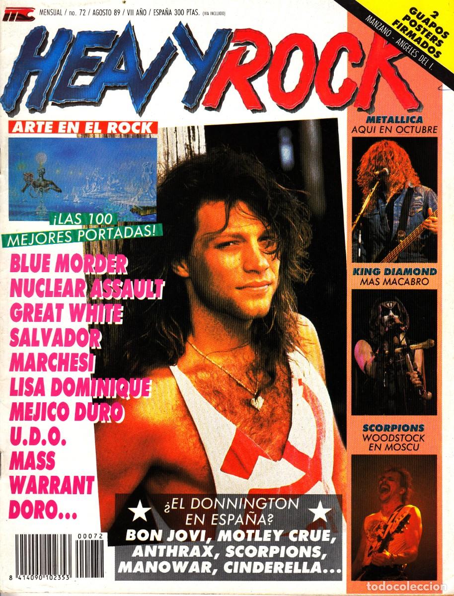 Revistas de m&uacute;sica: Revista Heavy Rock Numero 72 Bon Jovi