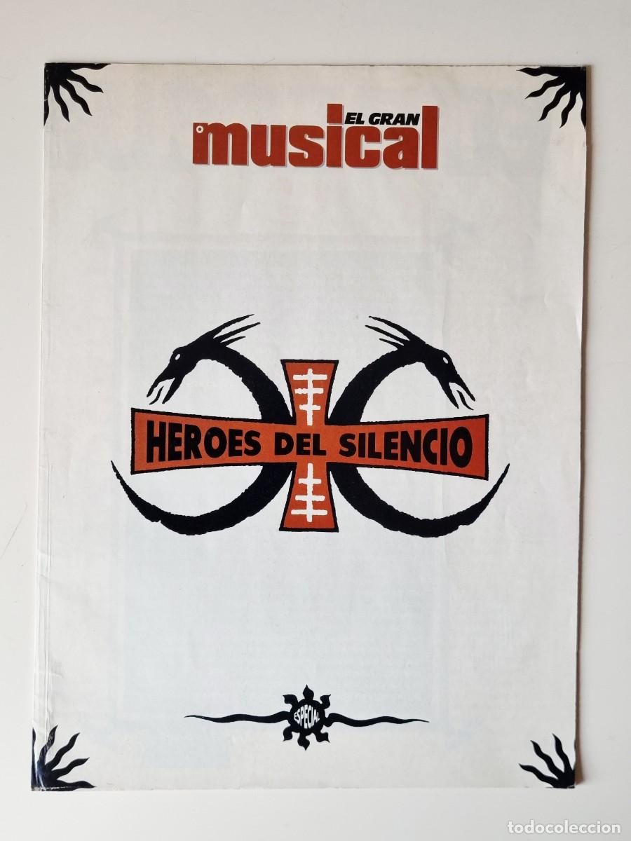 Revistas de m&uacute;sica: Suplemento H&eacute;roes del Silencio (El Gran Musical). A&ntilde;o 1991. Presentaci&oacute;n Senderos de Traici&oacute;n.