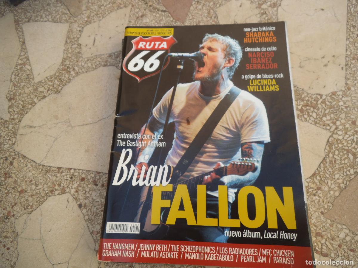 Revistas de m&uacute;sica: RUTA 66 N&ordm; 380, brian fallon, lucinda williams, narciso iba&ntilde;ez serrador, los radiadores