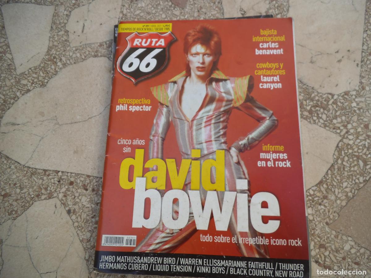 Revistas de m&uacute;sica: RUTA 66 N&ordm; 391, david bowie, phil spector, carles venavent, mujeres en el rock, laurel canyon