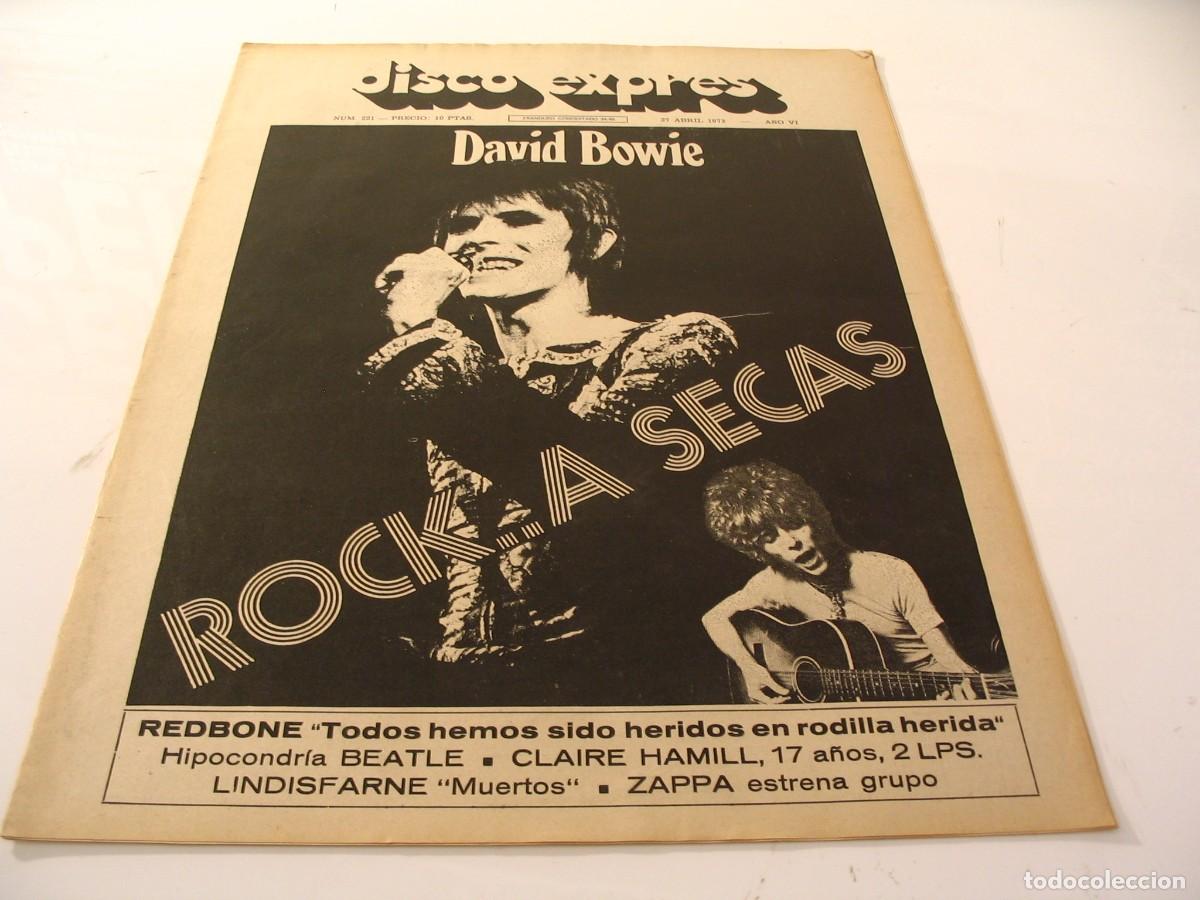 Revistas de m&uacute;sica: REVISTA DISCO EXPRES n&ordm; 221 de 1973 DAVID BOWIE NINO BRAVO Beatles Redbone