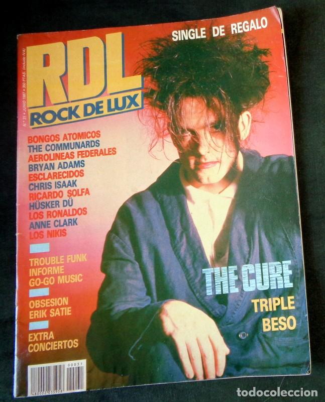 Revistas de m&uacute;sica: REVISTA ROCK DE LUX RDL N&ordm;31 Junio 1987. LOQUILLO RESE&Ntilde;A LA MATAR&Eacute;. THE CURE. LOS NIKIS LOS RONALDOS