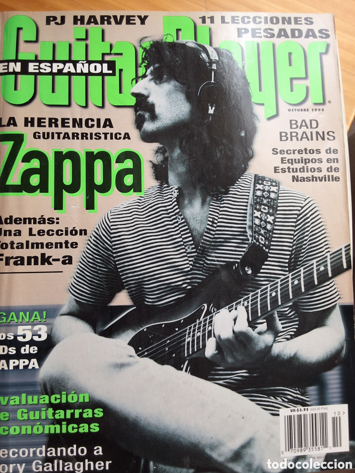 Revistas de m&uacute;sica: Guitar player espa&ntilde;ol revista 1995/10 Zappa