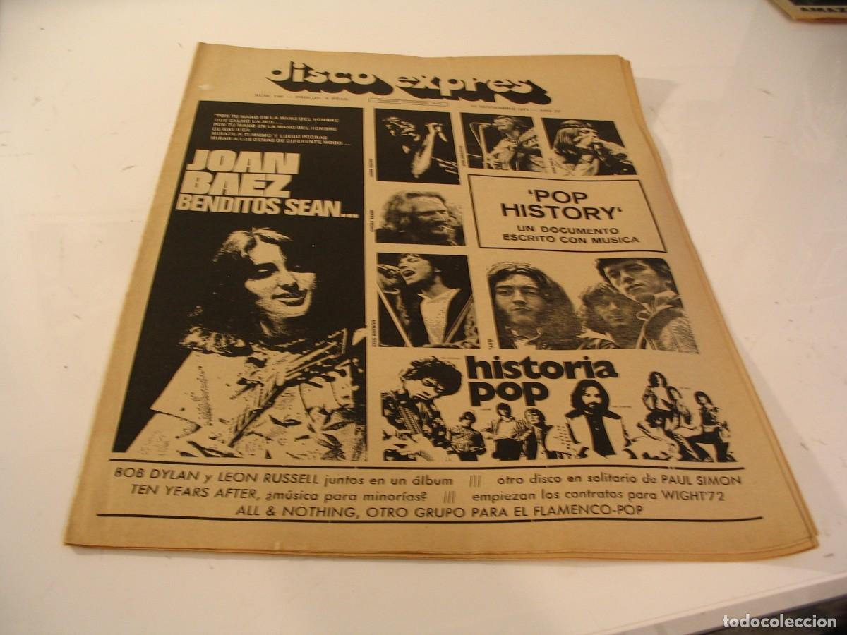 Revistas de m&uacute;sica: REVISTA DISCO EXPRES n&ordm; 149 de 1971 JOAN BAEZ Nicoletta Osmonds TAPIMAN TEN YEARS AFTER