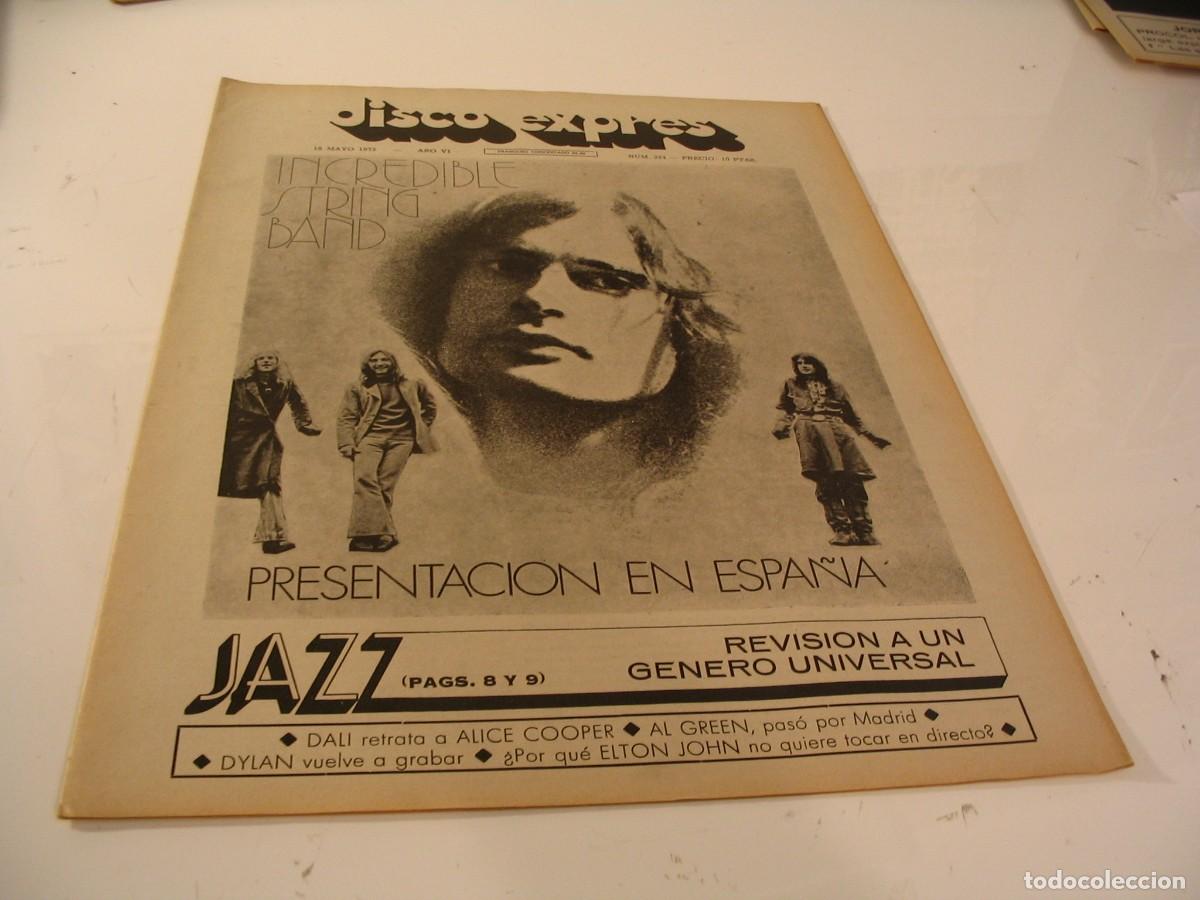 Revistas de m&uacute;sica: REVISTA DISCO EXPRES n&ordm; 224 de 1973 Incredible string band AL GREEN Elton John JAZZ