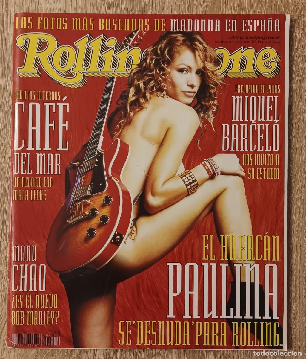 Revistas de m&uacute;sica: REVISTA ROLLING STONE NUMERO 21 PAULINA RUBIO MANU CHAO MIQUEL BARCELO 2001