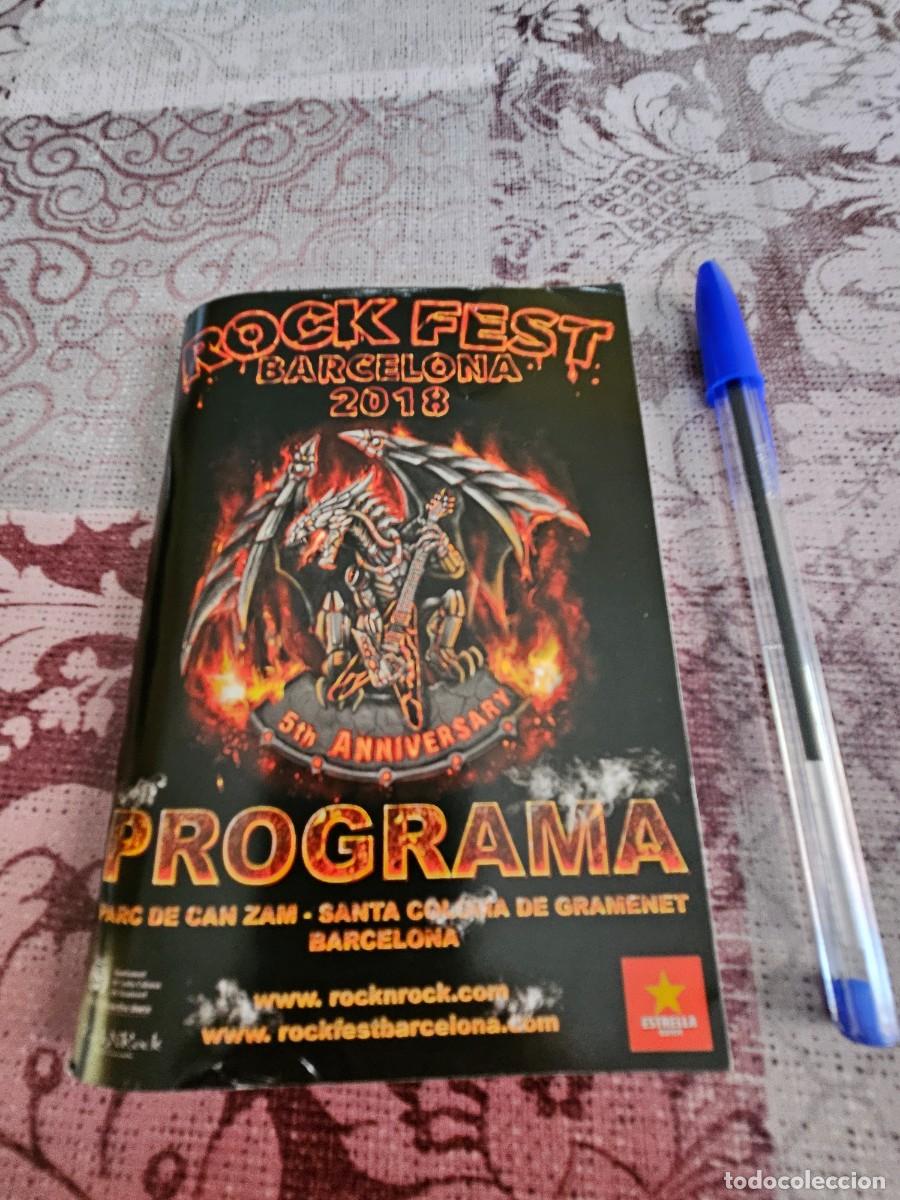 Revistas de m&uacute;sica: Programa Rock Fest 2018 Barcelona, Judas Priest- Kiss- Scorpions- Accept- Ozzy...