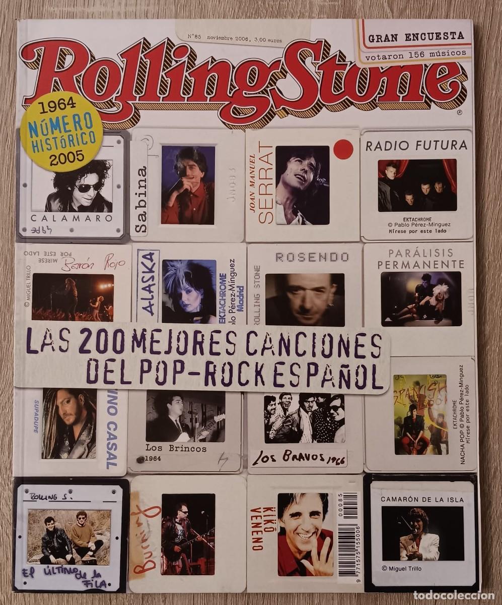 Revistas de m&uacute;sica: REVISTA ROLLING STONE NUMERO 85 LAS MEJORES 200 CANCIONES POP ROCK ESPA&Ntilde;OL 2006