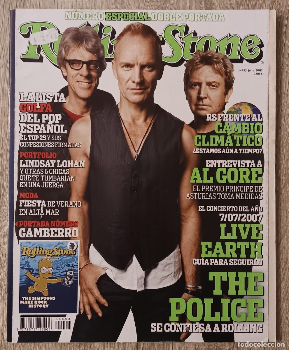Revistas de m&uacute;sica: REVISTA ROLLING STONE NUMERO 93 THE POLICE STING 2007