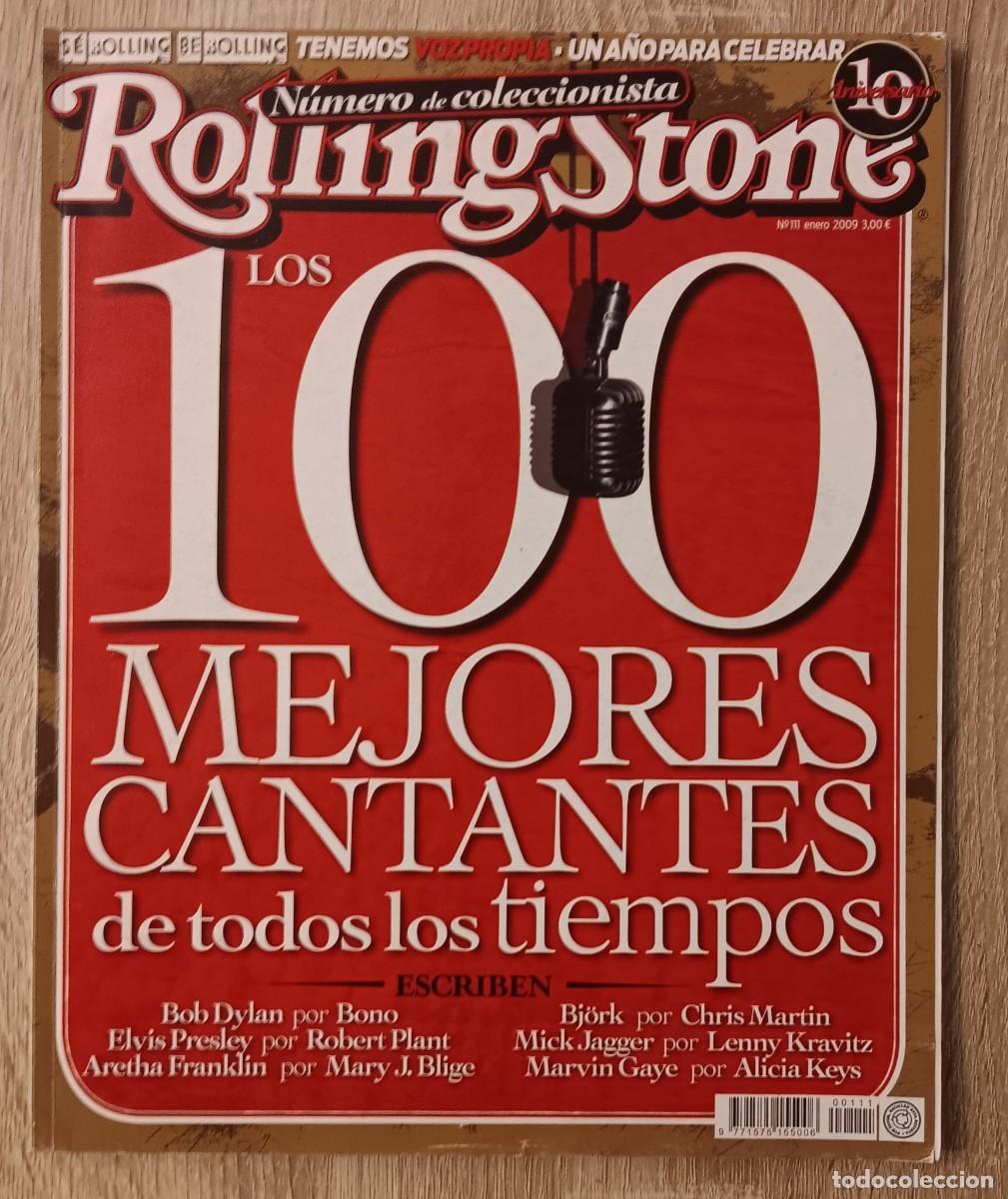 Revistas de m&uacute;sica: REVISTA ROLLING STONE NUMERO 111 LOS 100 MEJORES CANTANTES DE TODOS LOS TIEMPOS 2009