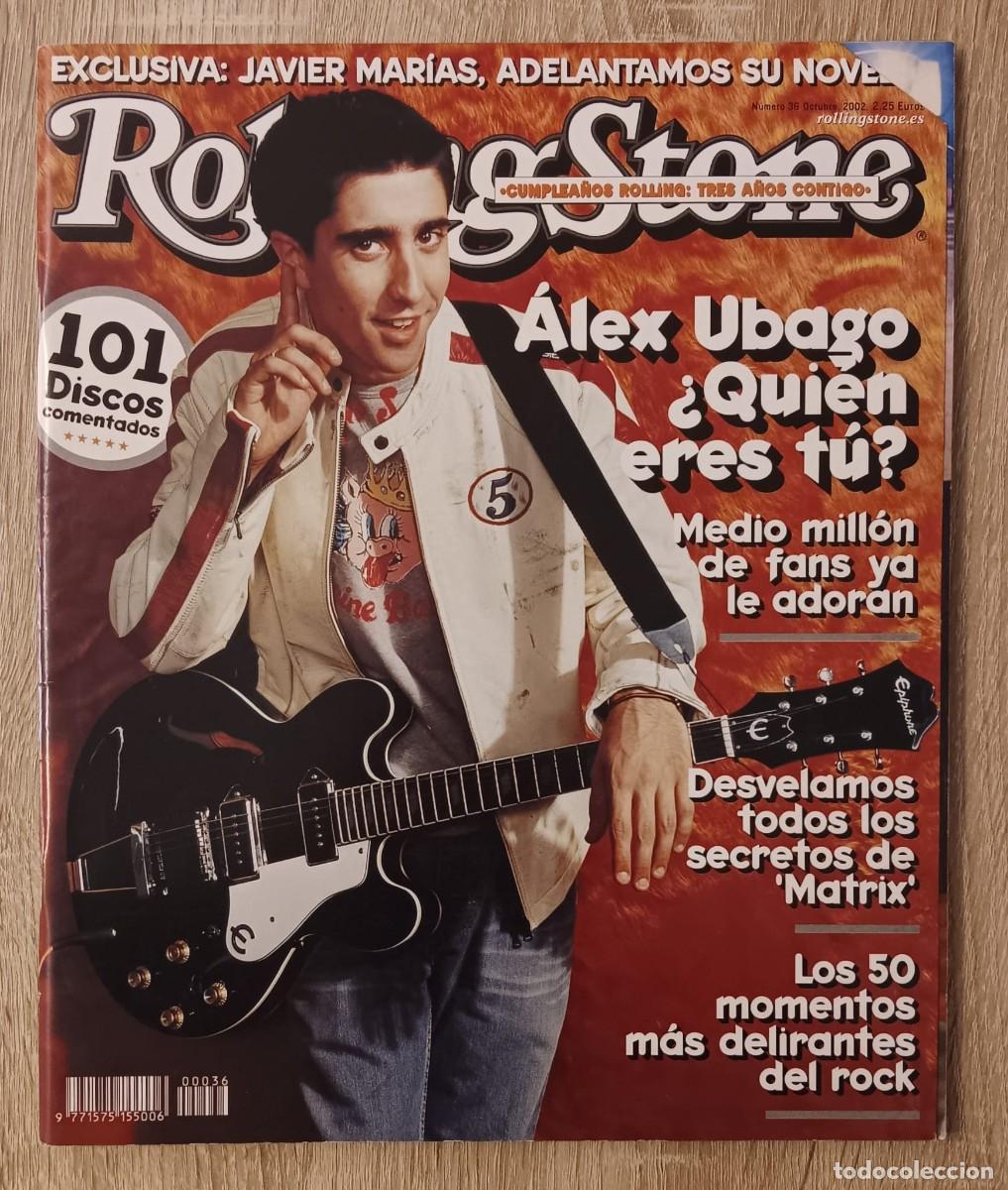 Revistas de m&uacute;sica: REVISTA ROLLING STONE NUMERO 36 ALEX UBAGO 2002