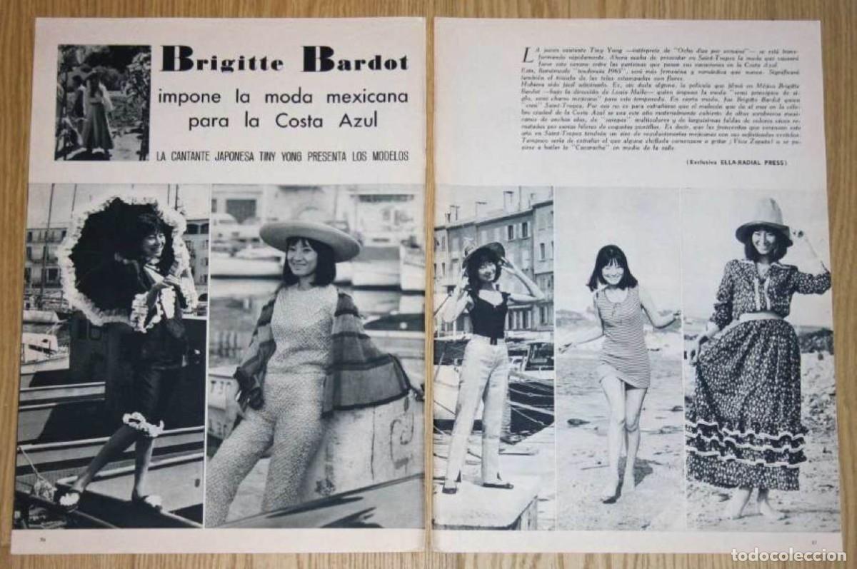 Musikzeitschriften: TINY YOUNG 1965 Original Spain Article Clipping Asian Singer pop ye-ye photos recorte cantante