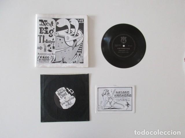 Music magazines: LOTE 2 FANZINES + 2 SINGLES - THEE ROMAN GODS ( THE FLESHTONES ) + LOS PRIMITIVOS - NEXT BIG THINGS