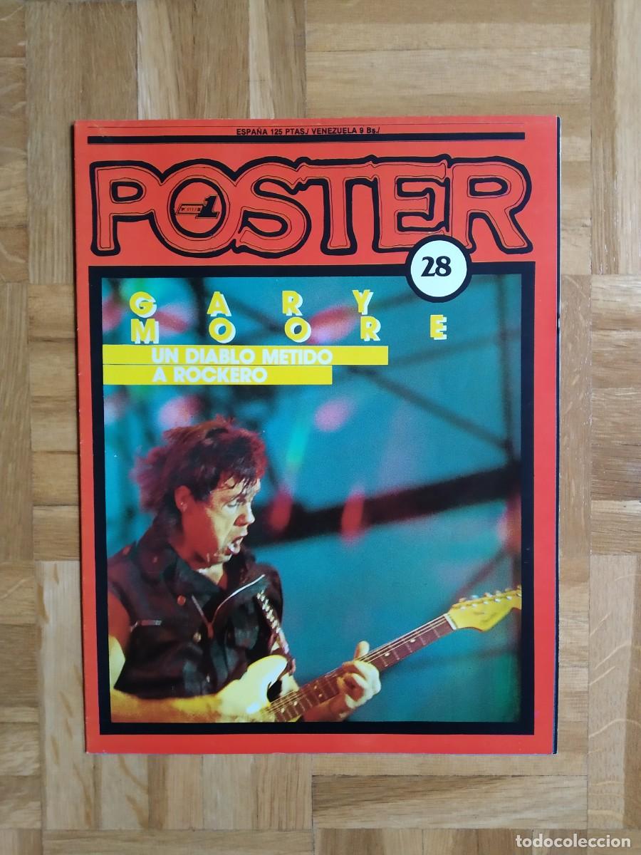 Riviste di musica: POSTER DE LA REVISTA POPULAR 1 N&ordm; 28 GARY MOORE VER FOTOS