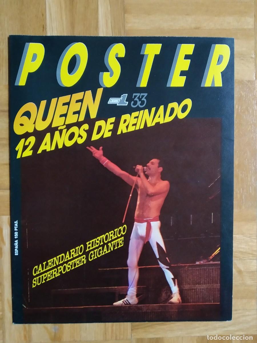 Revistas de m&uacute;sica: POSTER DE LA REVISTA POPULAR 1 N&ordm; 33 QUEEN 12 A&Ntilde;OS DE REINADO VER FOTOS