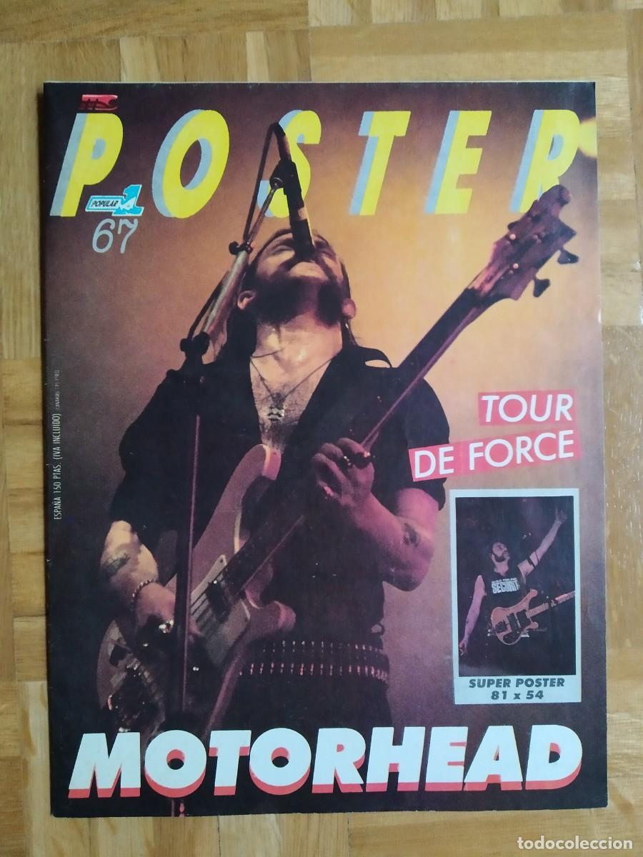 Revistas de m&uacute;sica: POSTER DE LA REVISTA POPULAR 1 N&ordm; 67 MOTORHEAD VER FOTOS